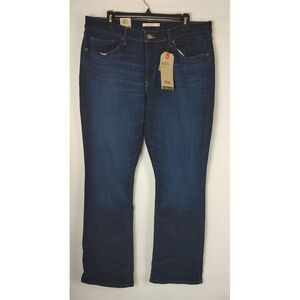 Levi's Women's Mid Rise Classic Bootcut Leg Blue Jeans Size 16 M, 33W x 32L NWT
